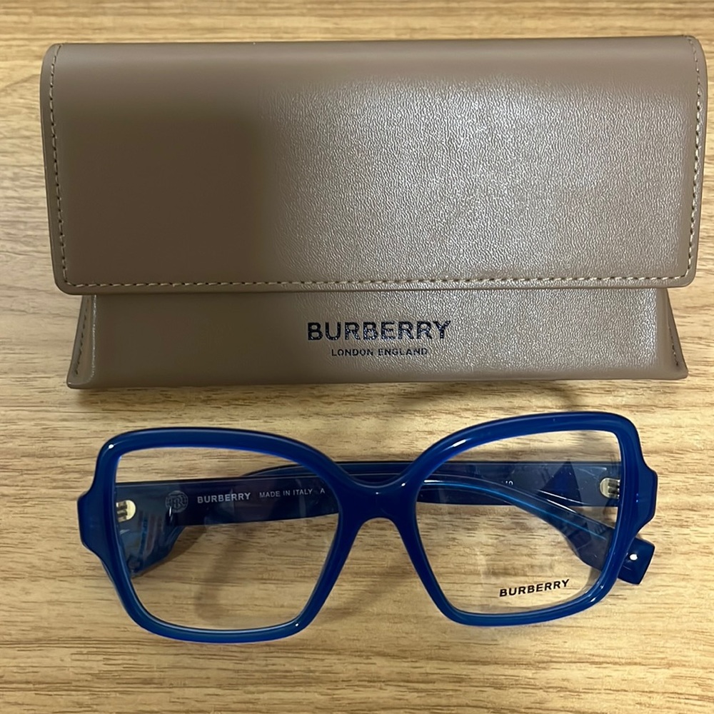 Burberry frame glasses- blue